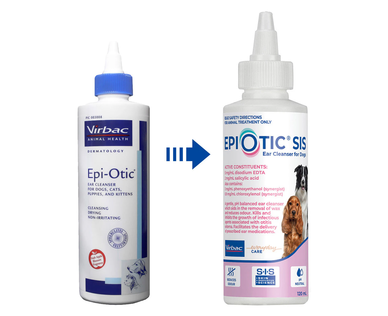 Epi Otic for Dogs and Cats 120 Ml Skin and Ear Cleanser