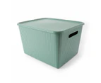 18L Ribbed Container, Green - Anko