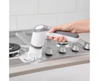 Rechargeable Handheld Scrubber, Grey and White - Anko