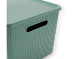 18L Ribbed Container, Green - Anko