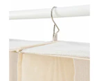 Linen Look 8 Cube Hanging Organiser, Beige - Anko