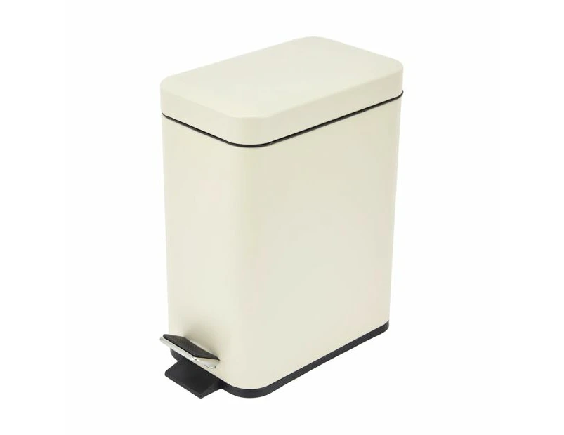 5L Slim Line Bin, Sand - Anko