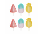 2 Pack Silicone Icy Pole Makers, Assorted - Anko