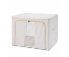 Linen Look Collapsible Box with Window, Extra Large, Stripe - Anko