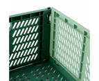 Collapsible Crate, Large, Green - Anko