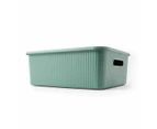 11L Ribbed Container, Green - Anko