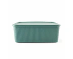 11L Ribbed Container, Green - Anko