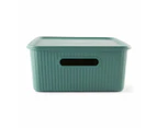 11L Ribbed Container, Green - Anko