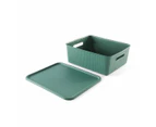 11L Ribbed Container, Green - Anko