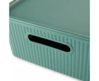 11L Ribbed Container, Green - Anko