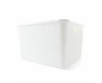 18L Ribbed Container, White - Anko