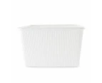 18L Ribbed Container, White - Anko