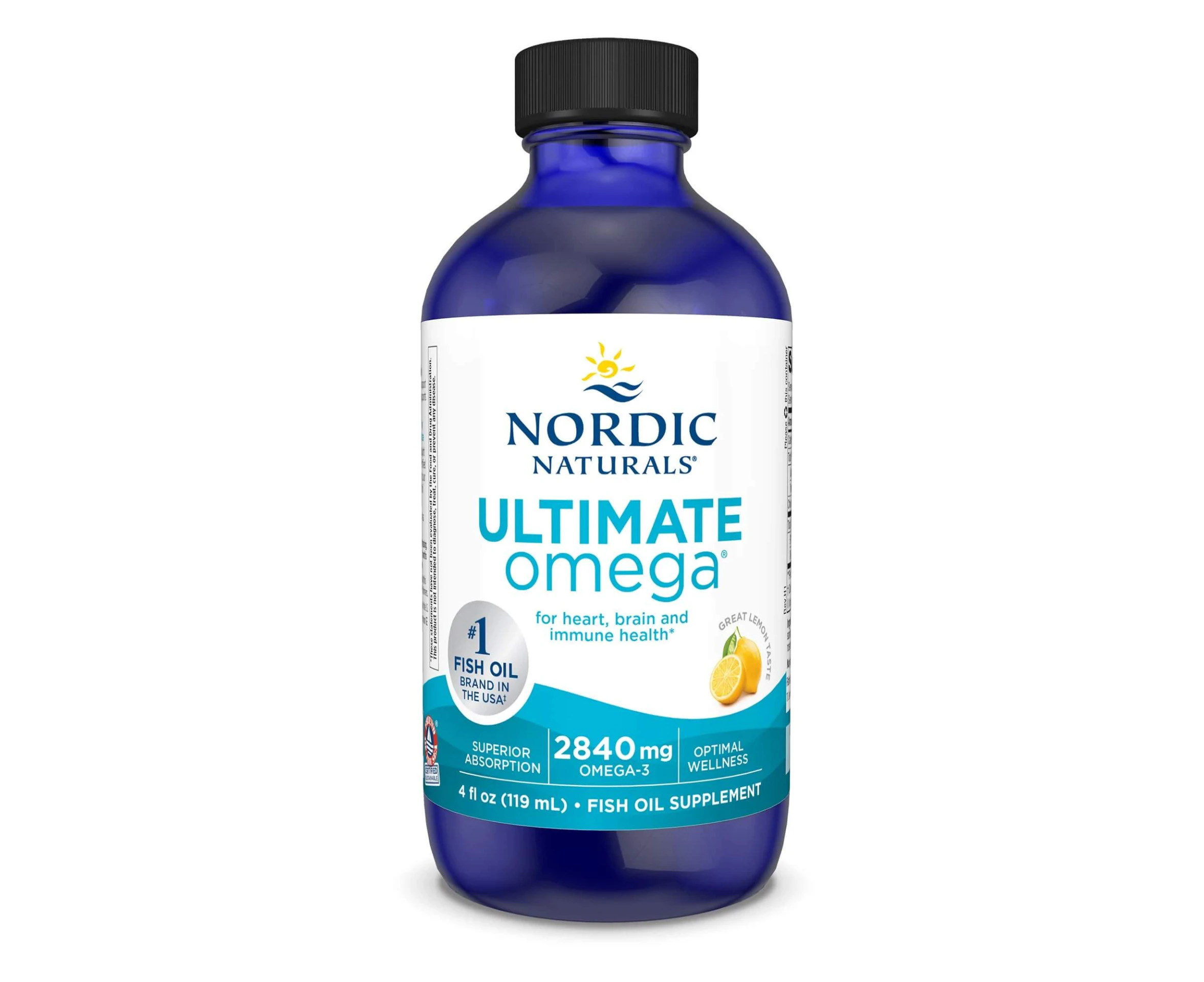 Nordic Naturals Ultimate Omega Liquid - Lemon Flavour - High Intensity Omega-3 - Nordic Naturals