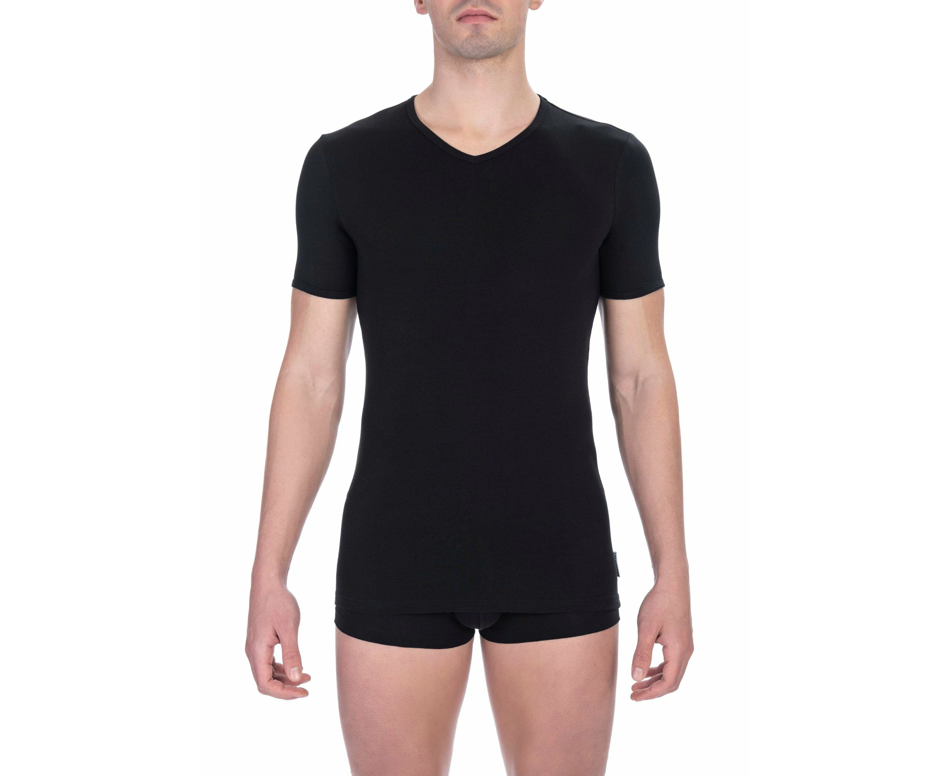 Bikkembergs Black Cotton Men T Shirt