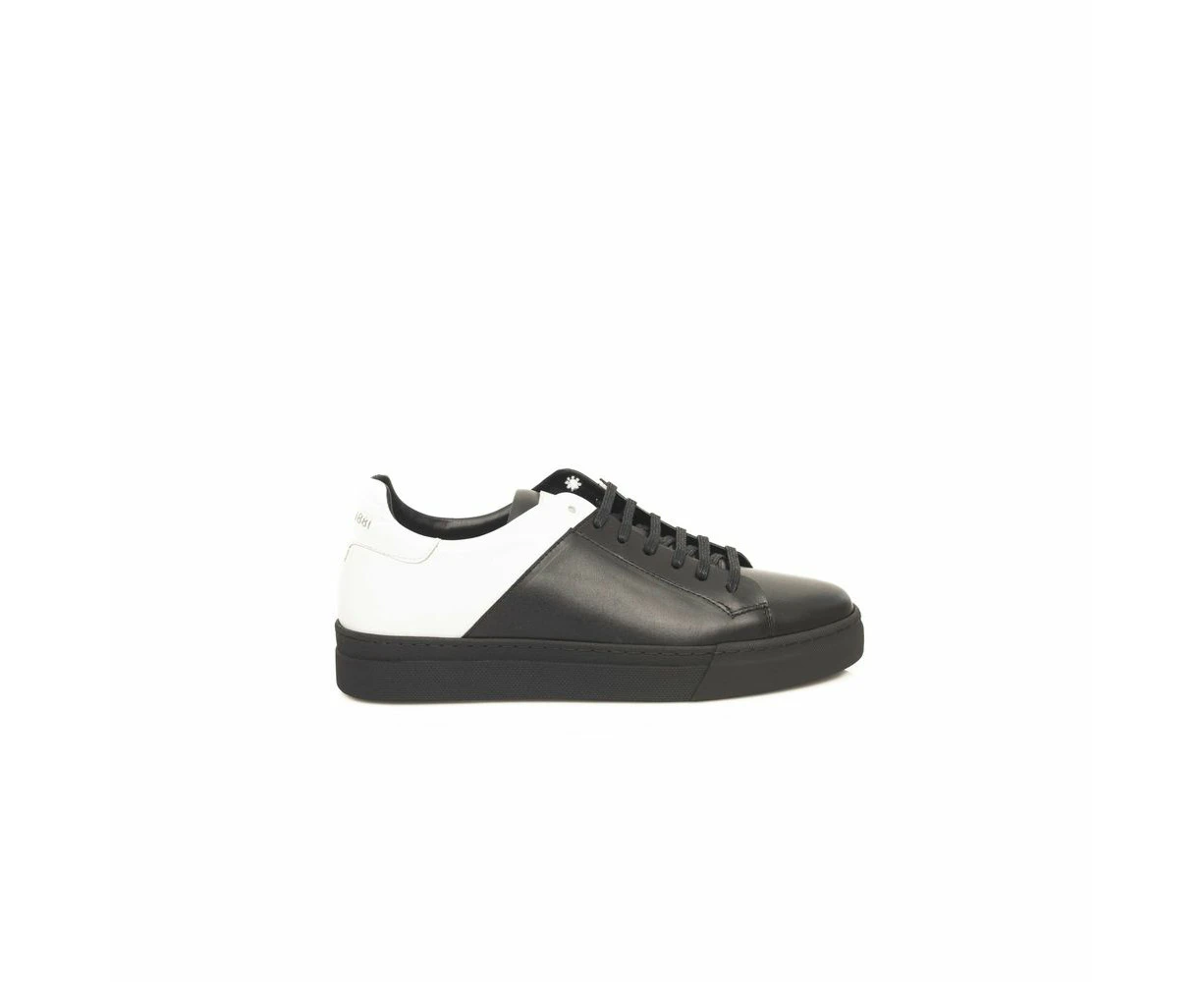 Cerruti 1881 Black Leather Men Sneaker