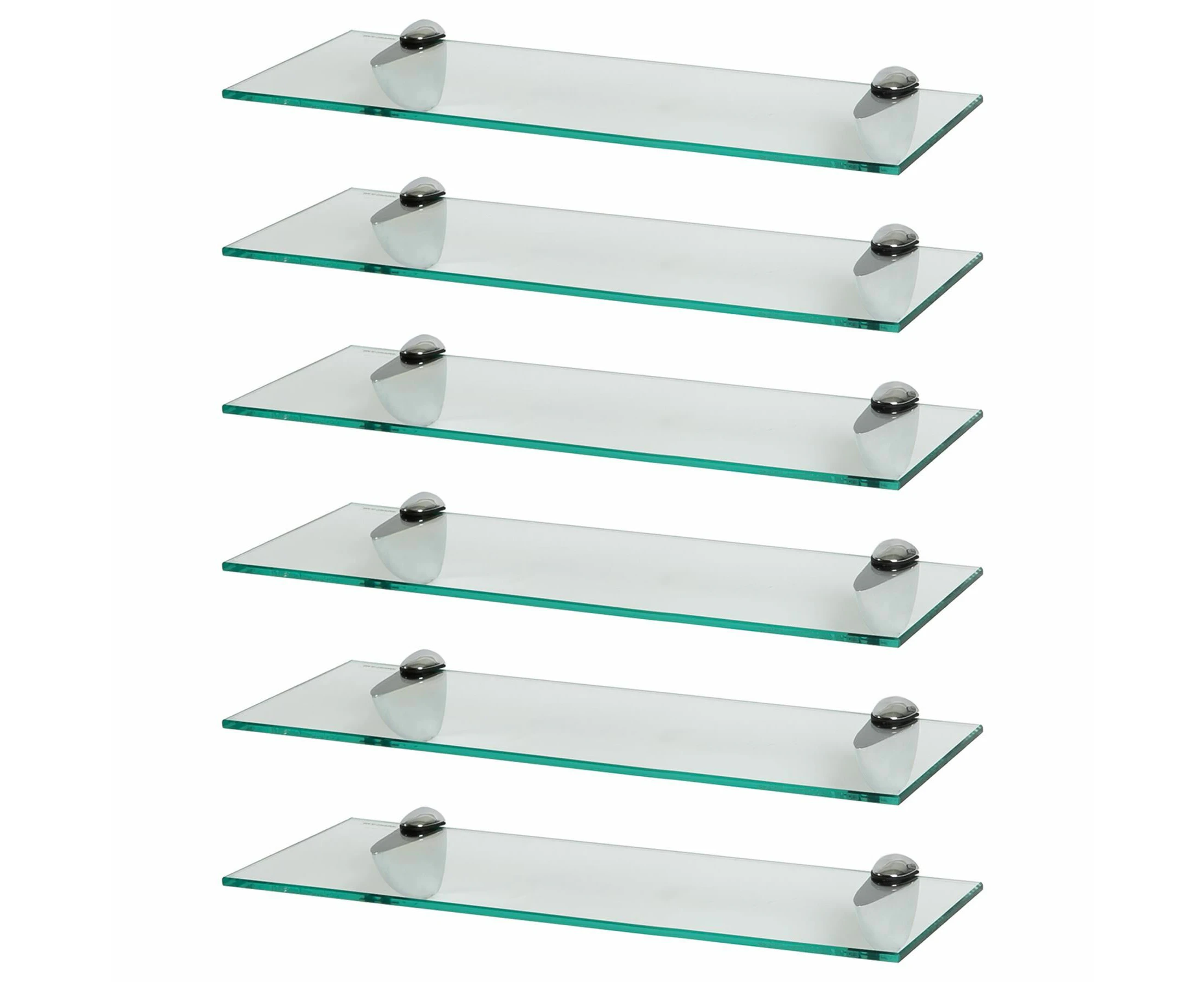 Floating Glass Bathroom Shelf - 40cm - By Harbour Housewares