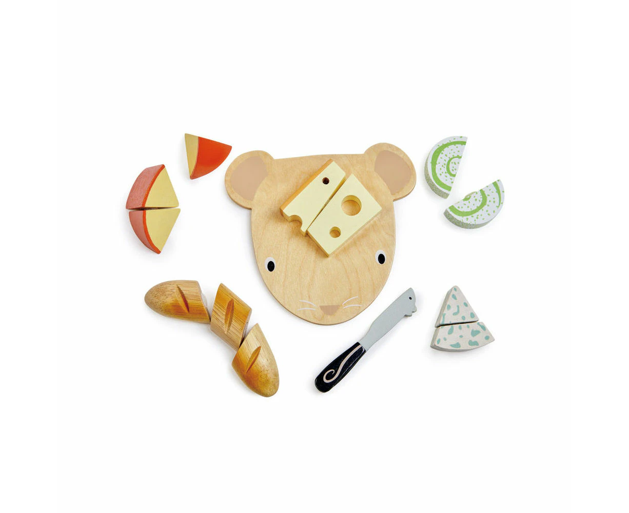 Tender Leaf Toys Cheese Chopping Board Fun Play Kids/Children Wooden Toy 2y+