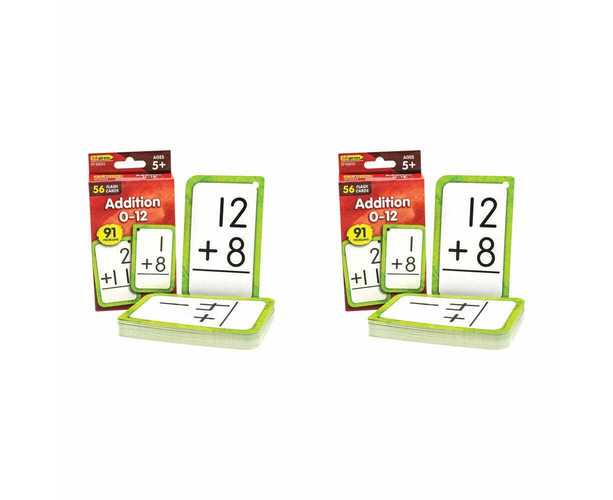 112pc Teacher Created Resources Addition 0-12 Math Flash Cards Set Kids 5y+