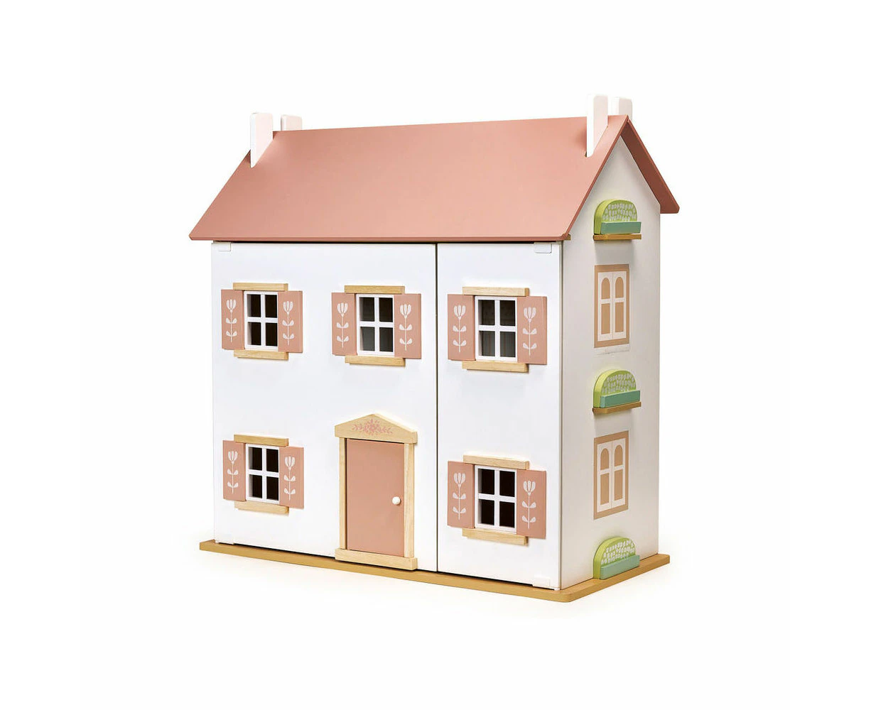 Mentari Clover Wooden Doll House Kids/Children Pretend Fun Play Toy 3y+