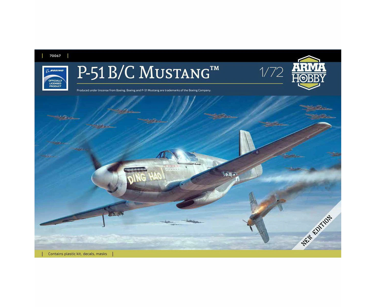 Arma Hobby 1/72 Mustang P-51 B/C Plastic Model Kit