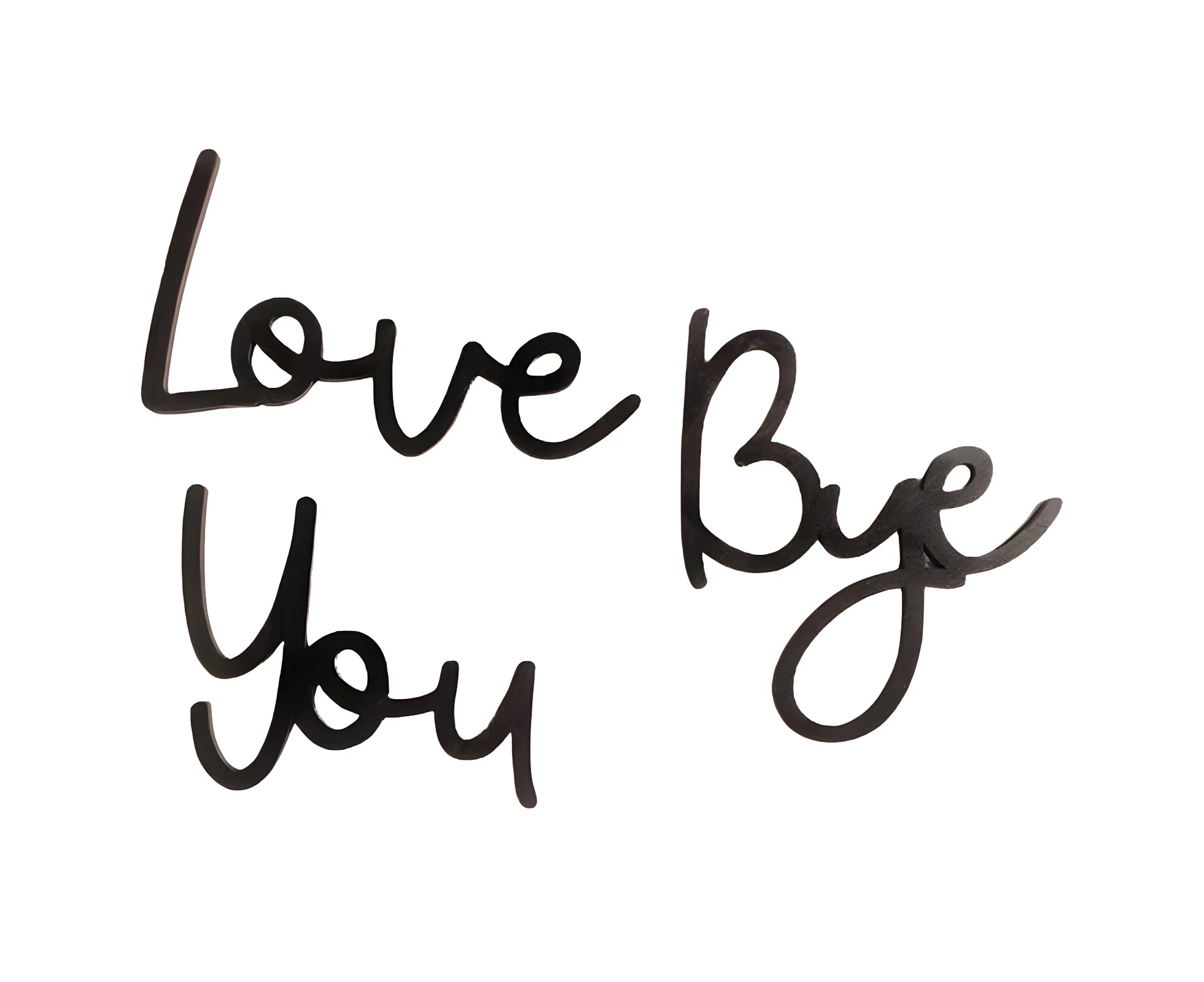 Wall Decor  Love You Bye Sign Hanging Hallway Decoration Express Love and Warm for Your Family