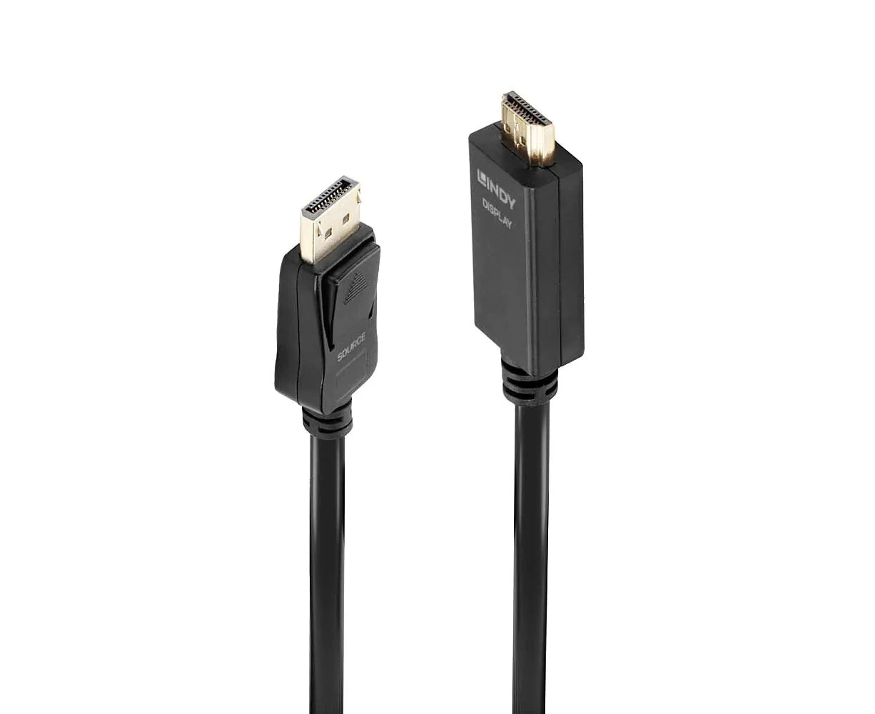 Lindy DP-HDMI 10.2G Cable 1m - Black