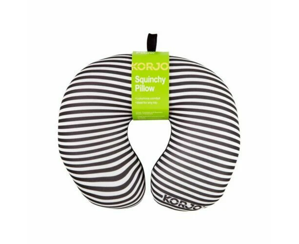 Korjo Squinchy Travel Neck Pillow - Black