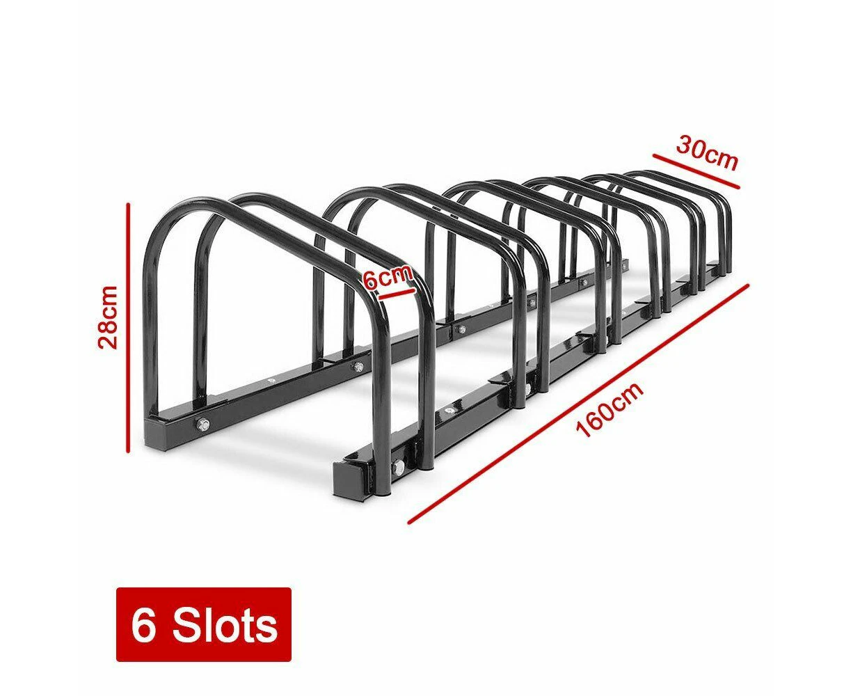 （6 bikes）Bike Rack Stand Bicycle Parking Cycling Floor Holder Storage Portable