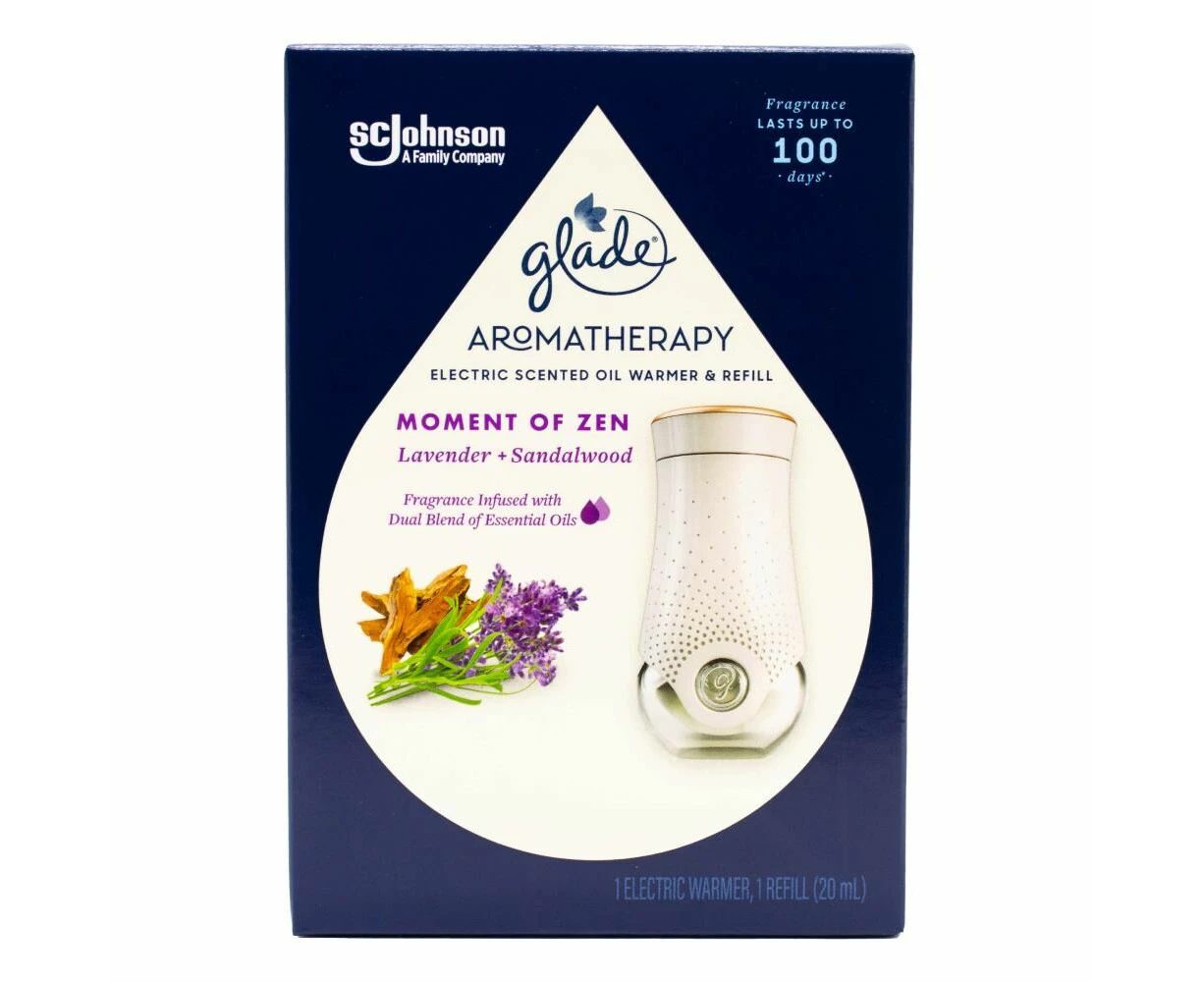 Glade Aromatherapy Electric Scented Oil Warmer with Refill 20mL - Lavender and Sandalwood