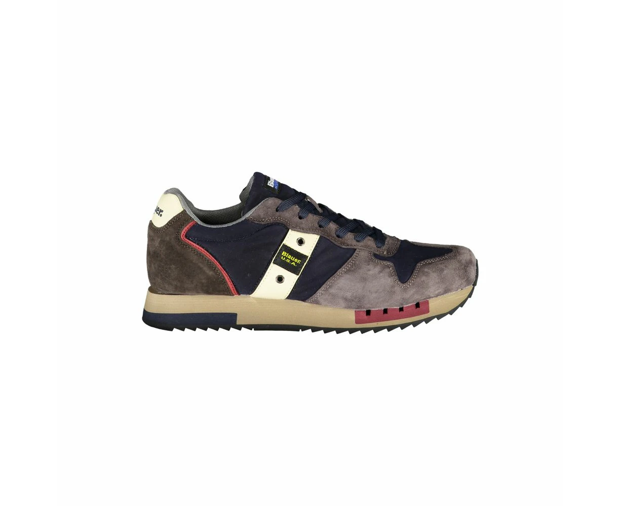 Blauer Sleek Blue Designer Sneakers With Contrast Accents