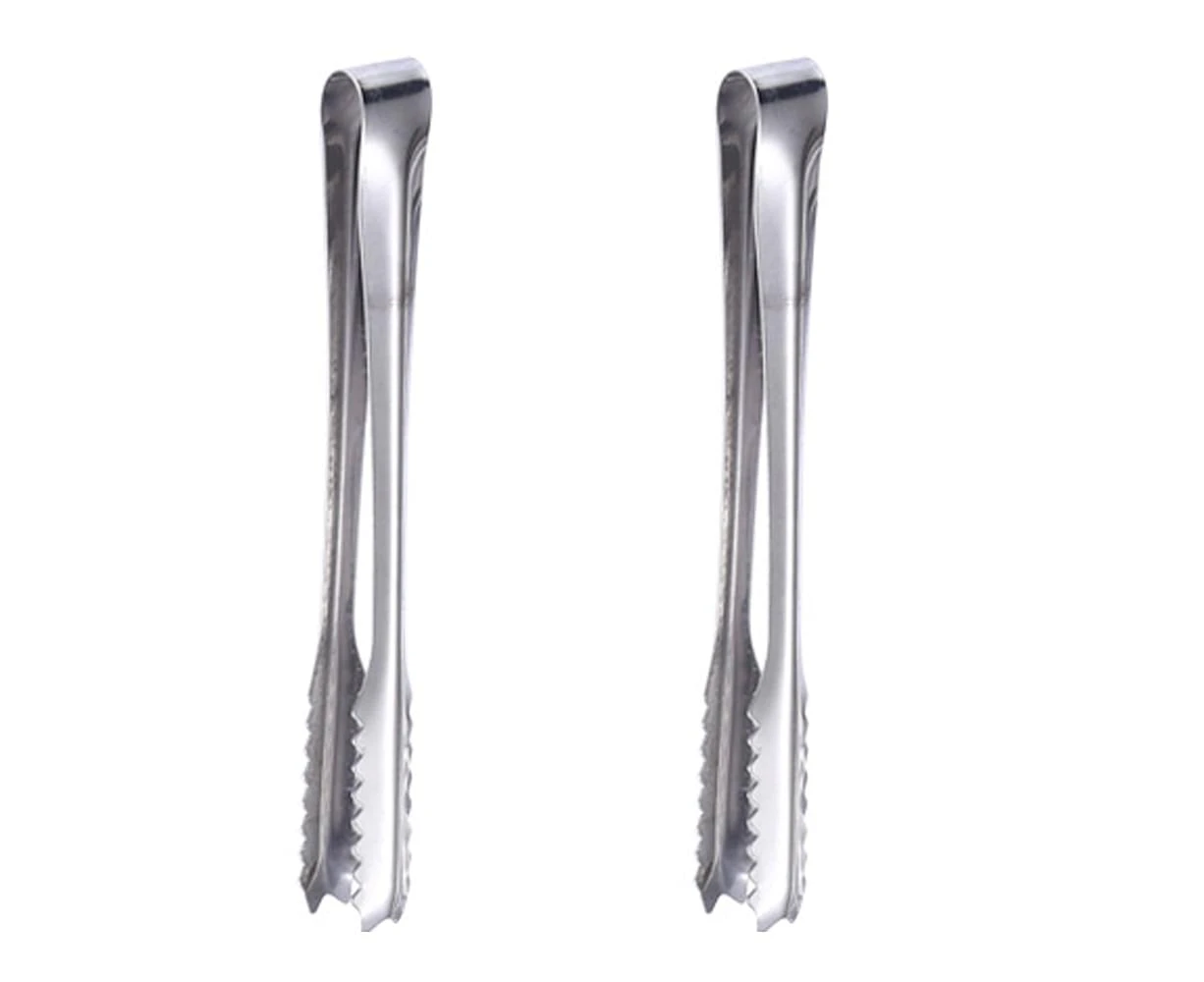 Stainless Steel Ice Tongs for Ice Bucket Ice Cube Serving Tongs