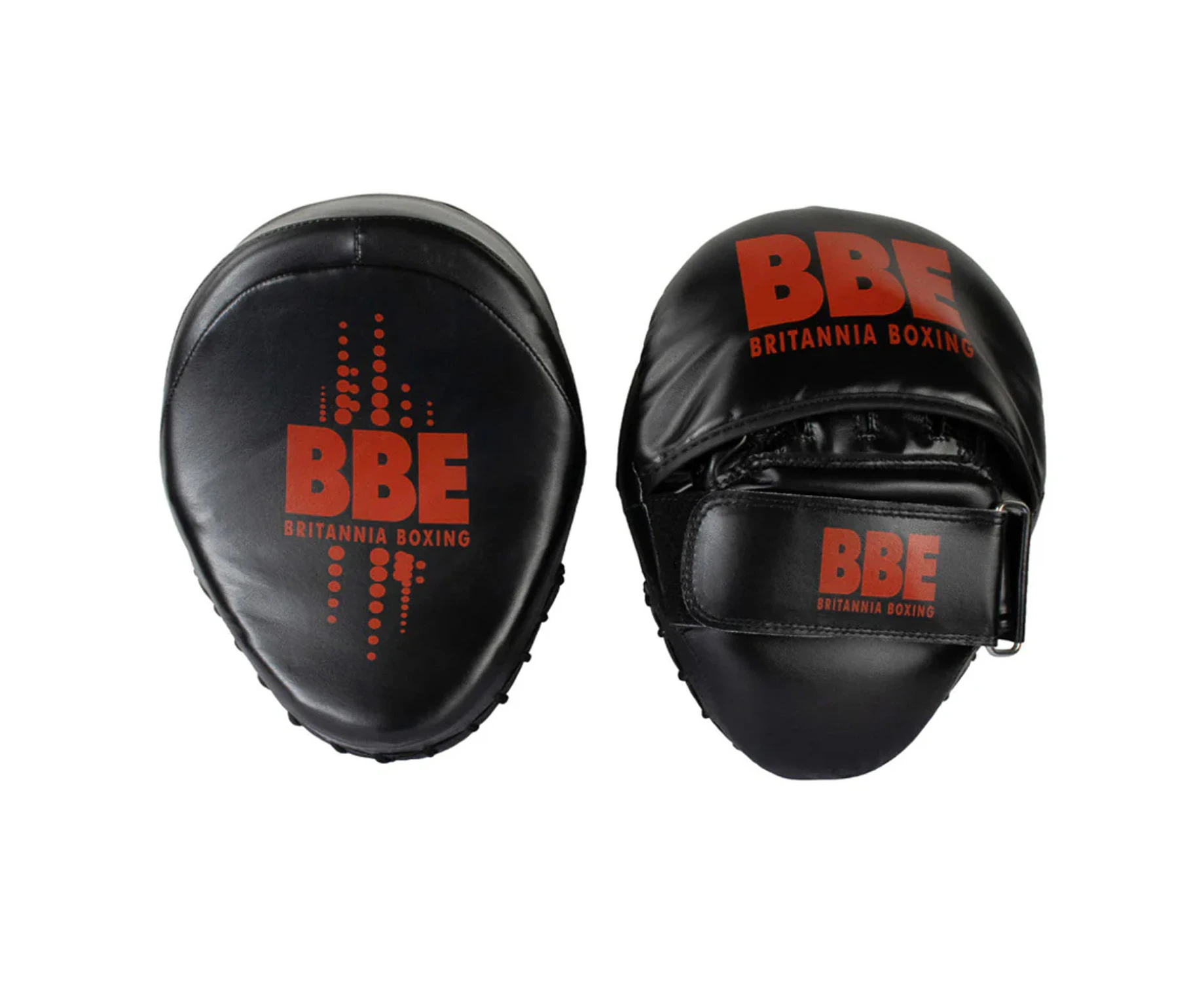 BBE Unisex Adult Hook & Jab Curved Boxing Pads (Black/Red) - RD3789