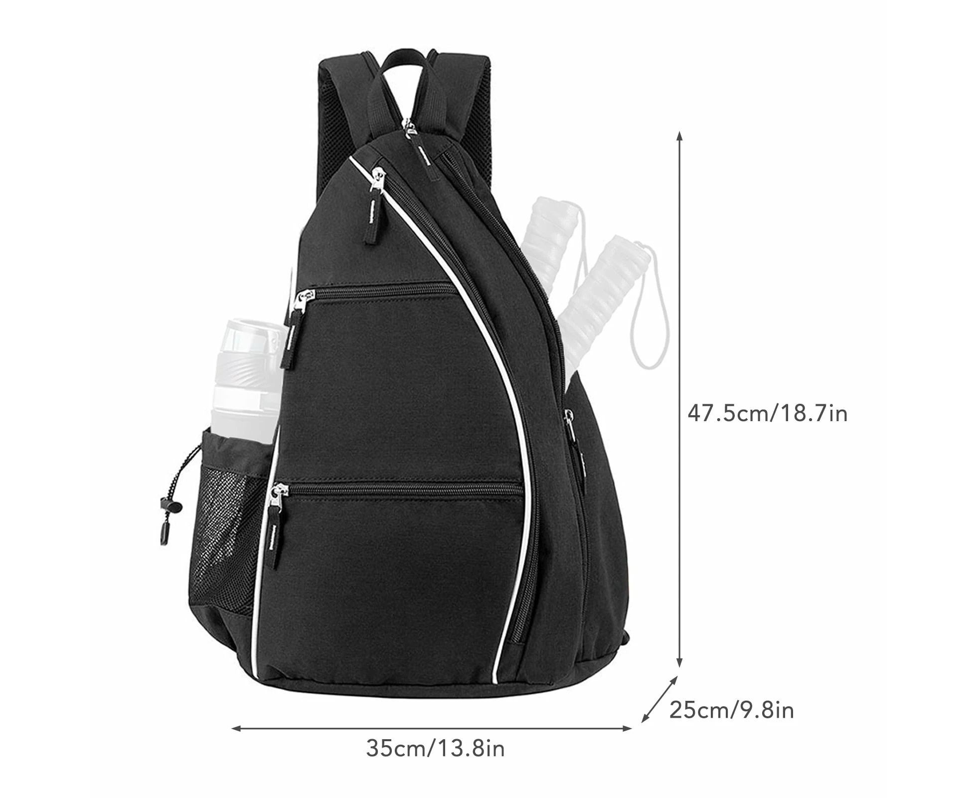 WSECOMM Pickleball Backpack Adjustable Sng Bag Tennis Racket Bag for Pickleball Tennis Badminton