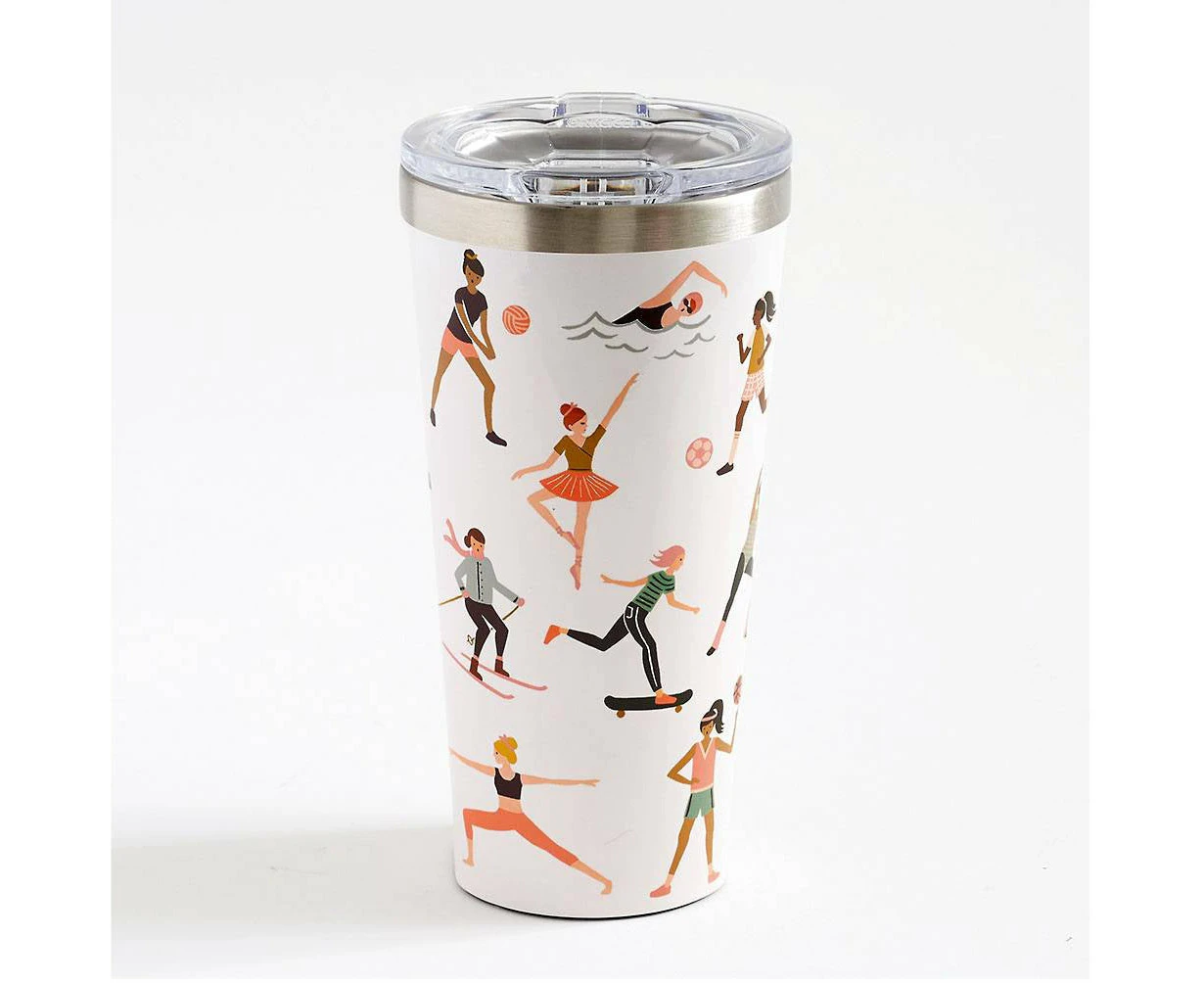 CORKCICLE x RIFLE PAPER CO. Stainless Steel Insulated Tumbler 16oz (475ml) - Sports Girls **CLEARANCE**