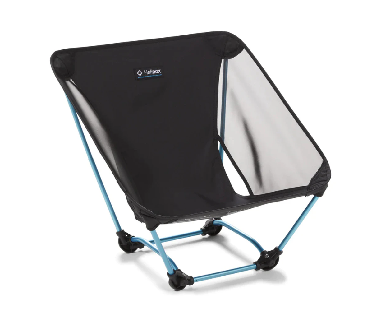 HELINOX Ground Chair - Black With Blue Frame