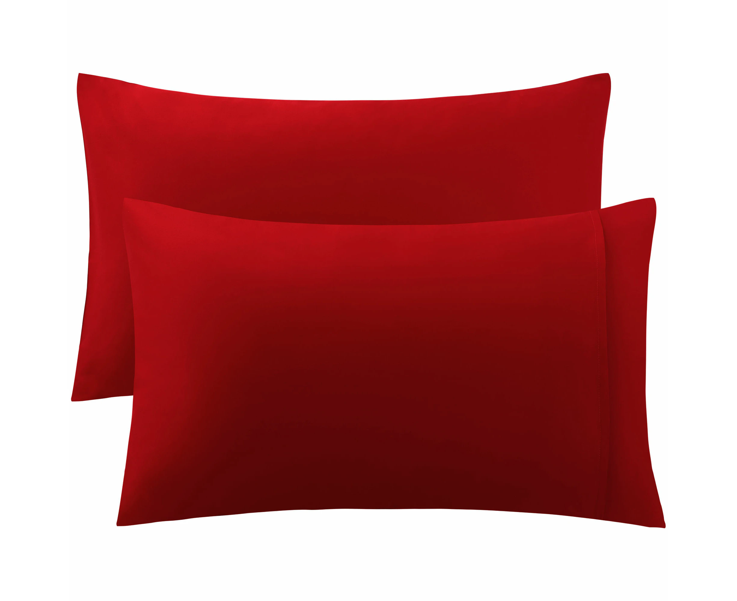 uxcell 2 Pack Egyptian Cotton Pillowcases Red