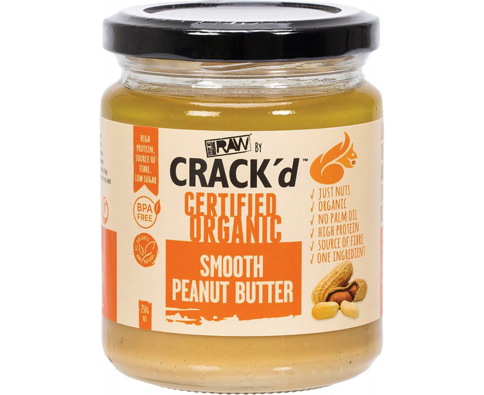 Crack'd Nut Spread (Smooth Peanut Butter) - 250g