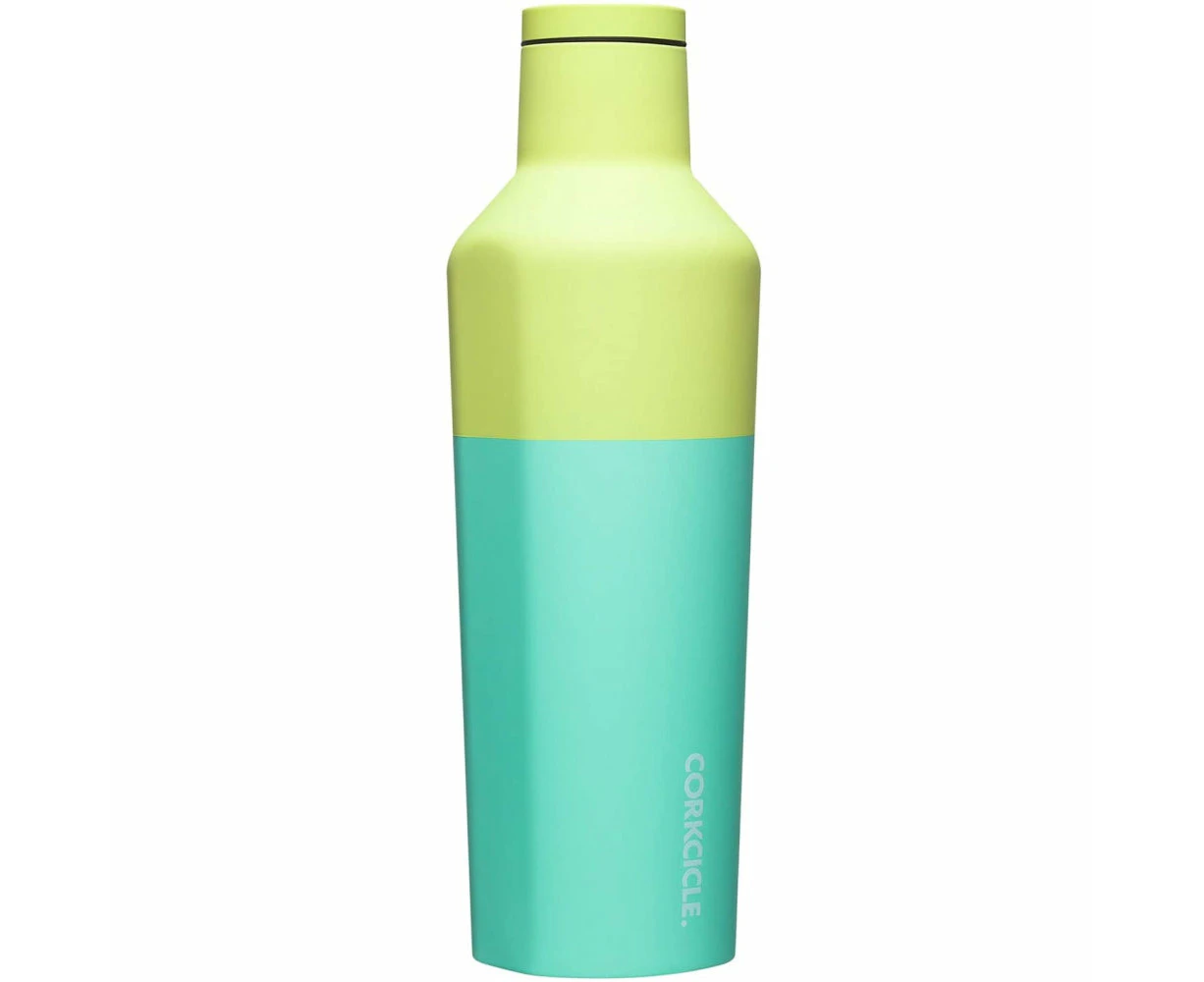 CORKCICLE * Exclusive* Stainless Steel Insulated Canteen 25oz (740ml) - Colour Block Limeade **CLEARANCE**