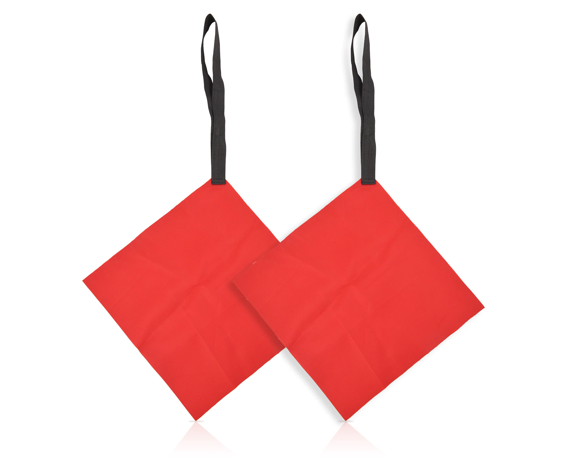 2pcs Kayak Tow Flags Red Safety Hooked Kayak Flag for Boat Canoe Trailer Safety Warning Flag