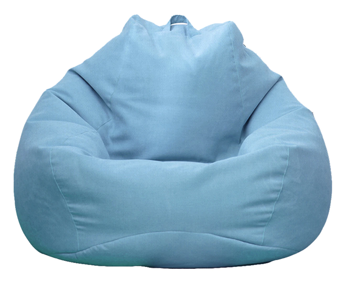 Vivva Stuffed Animal Storage Bean Bag Chair Cover No Filler 100X120CM-Sky Blue