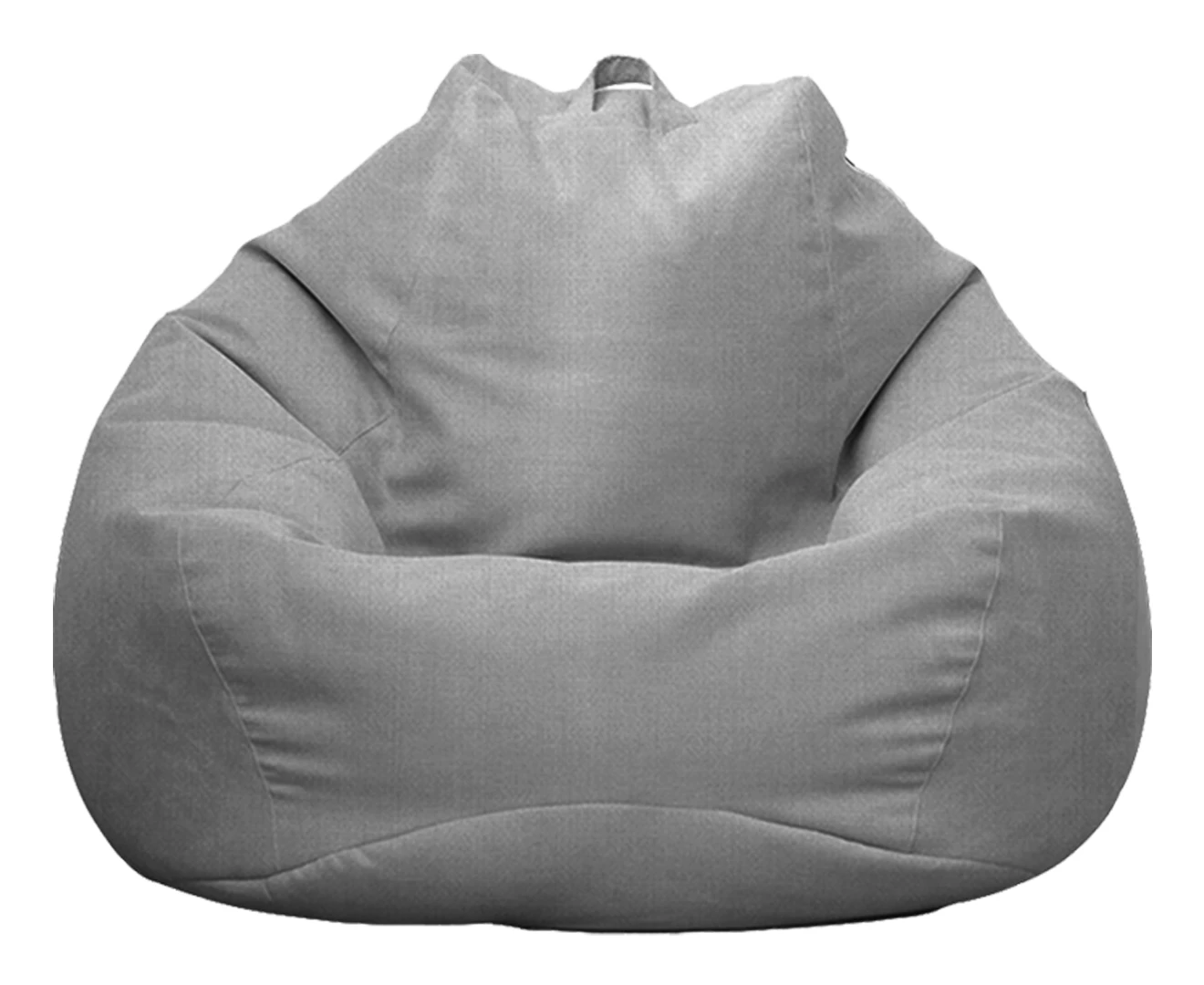 Vivva Stuffed Animal Storage Bean Bag Chair Cover No Filler 100X120CM-Grey