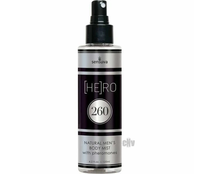 Hero 260 Male Body Mist 4.2oz Irresistible Confidence Boosting Pheromone Infused Signature Scented Body Mist For Men