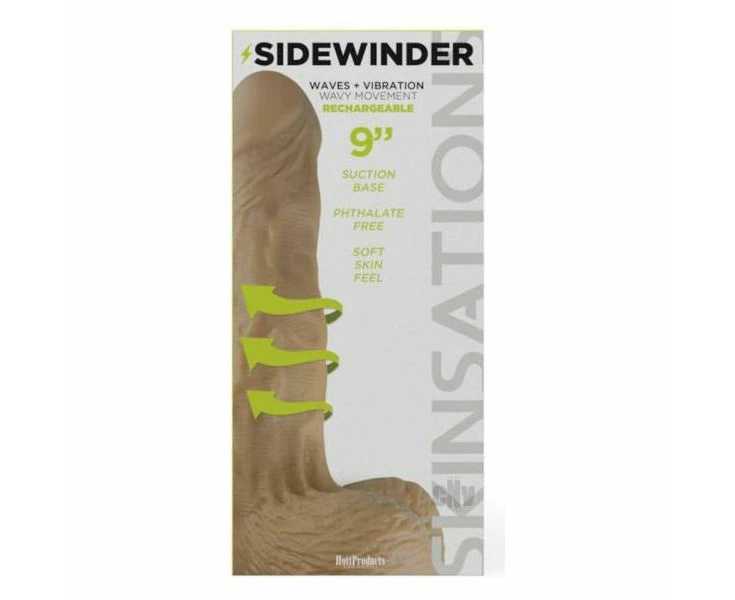 Introducing The Sensapleasure Skinsations Side Winder Realistic Writhing Dildo Sw 10: The Ultimate Pleasure Experience For All Genders, Designed For U