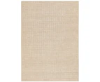 Abasco Croissant Beige Knitted Wool Rug