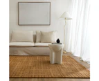 Abasco Sudan Brown Knitted Wool Rug