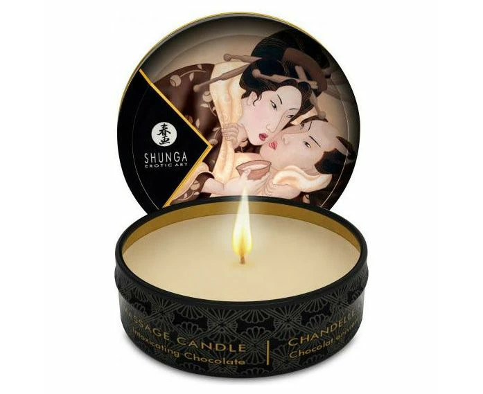 Shunga Erotic Art Massage Candle Intoxicating Chocolate 1oz: The Sensual Indulgence For Unforgettable Moments