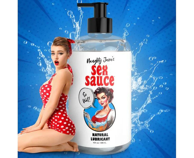 Naughty Jane's Sex Sauce Natural Lubricant 16 Oz