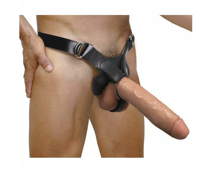 Curve Toys Ryder Adjustable Wide Band Strap On Harness Model Xj 5000 Unisex Pleasure For All Black