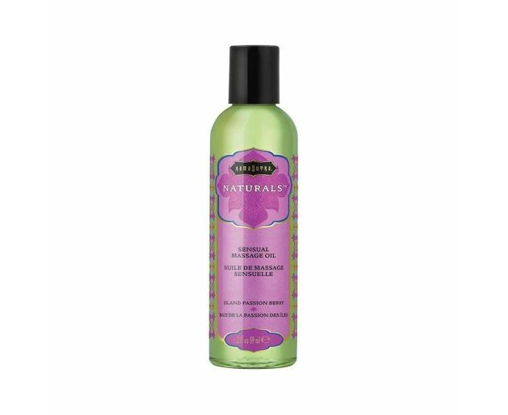 Kama Sutra Natural Island Passion Berry Massage Oil Sensual Pleasure Enhancer For All Genders 2fl Oz