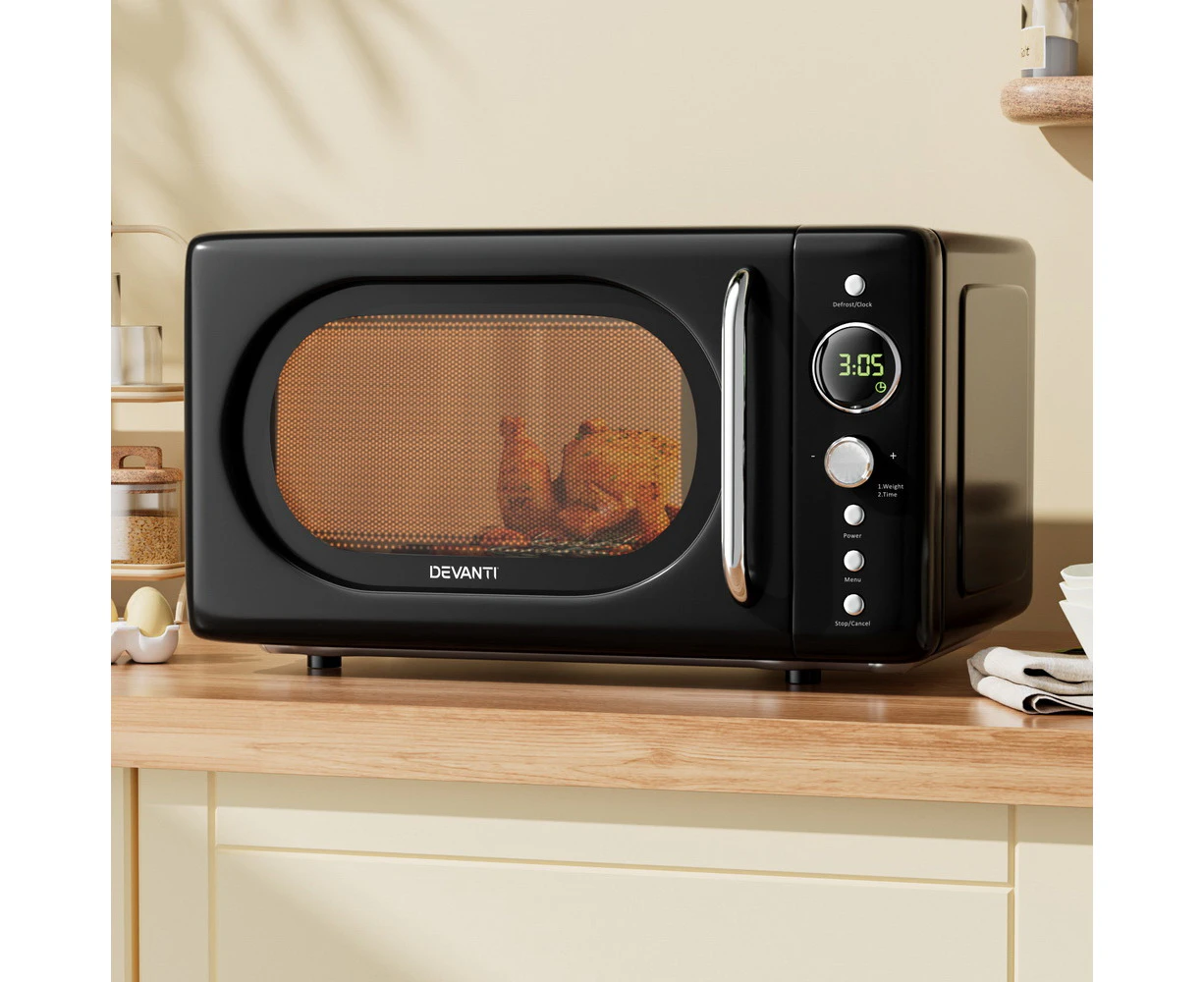 Devanti 20L Microwave Oven 700W Black